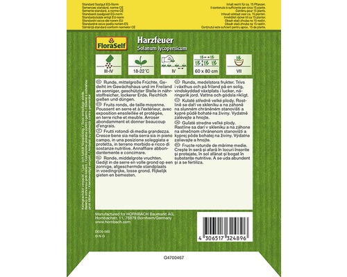 Balenie semien Harzfeuer Solanum lycopersicum od FloraSelf