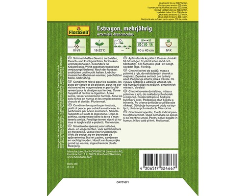 Semená viacročného estragónu od FloraSelf