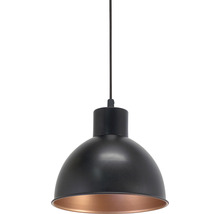 Závesná lampa s kovovou základňou a tienidlom