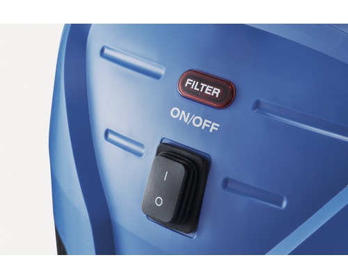 Detail tlačidla filtra a vypínača