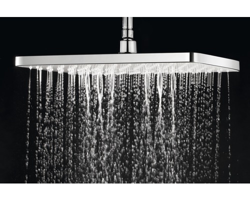 Obdĺžniková sprchová hlavica s prúdom vody