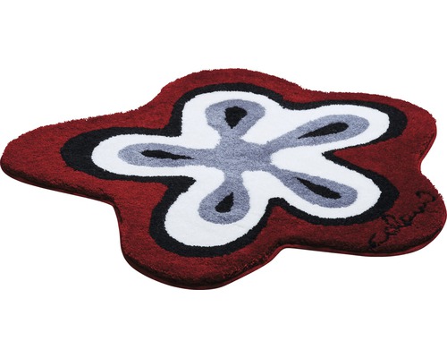 Koberček v tvare kvetu s viacfarebným dizajnom