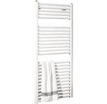 Biely radiátor na uteráky s uterákom