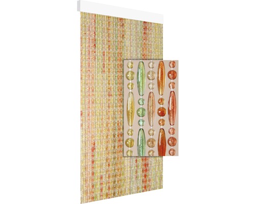 Dekoratívny dverový záves so sklenenými korálkami