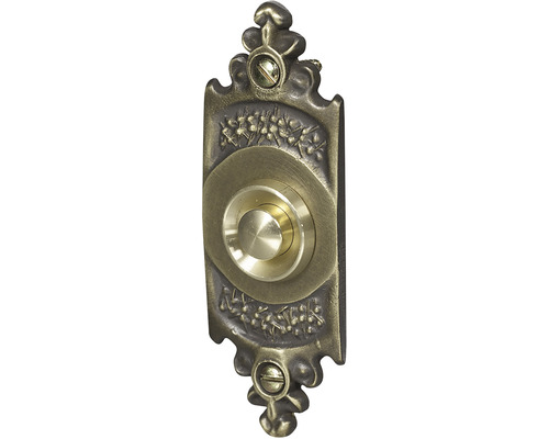 Kovový zvonček s kvetinovým vzorom