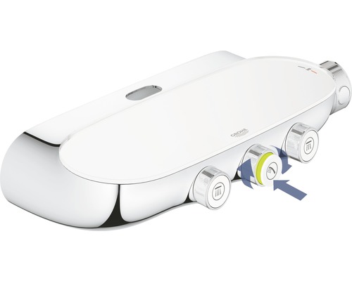 Termostatická sprchová batéria Grohe na reguláciu množstva a teploty vody