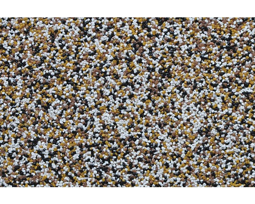 Detail omietkovej plochy s malými okruhliakmi v rôznych farbách