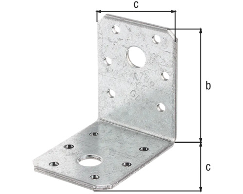 Rohový spojovací prvok s rozmermi