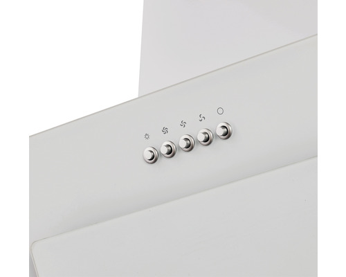 Detailný záber ovládacích prvkov odsávača pár