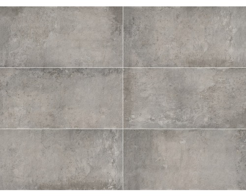 Šesť sivých porcelánových dlaždíc