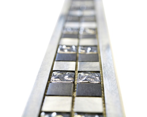 Mozaikové dlaždice s hliníkovým profilom