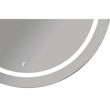 Guľaté zrkadlo do kúpeľne s LED osvetlením Silver Sun Ø 78 cm