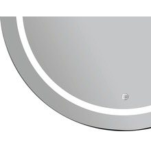 Guľaté zrkadlo do kúpeľne s LED osvetlením Silver Sun Ø 78 cm