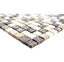 Mozaika z prírodného kameňa MOS 15/95 30,5x30,5 cm béžová/hnedá-thumb-1