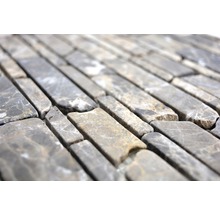 Mozaika z prírodného kameňa MOS Brick 285 27,5x30 cm hnedá-thumb-3