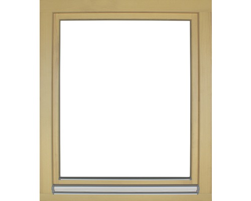 Drevený rám okna s integrovaným systémom vedenia roliet