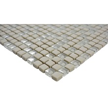 Sklenená mozaika CUBA 03C KRÉMOVÁ 30,5x30,5 cm-thumb-1