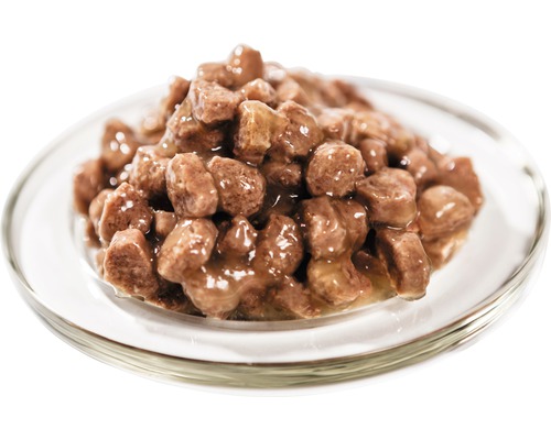 Krmivo pre mačky v želé na sklenenom podstavci