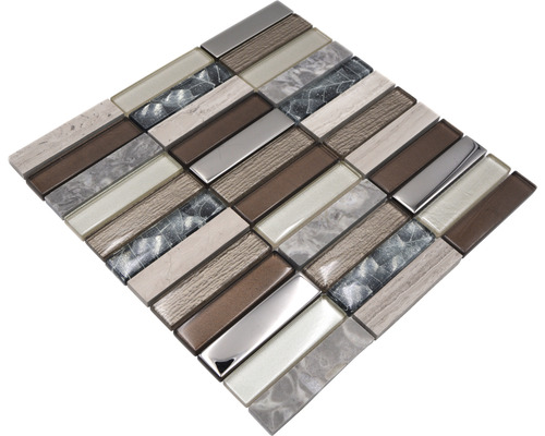 Mozaiková dlaždica s rôznymi povrchmi