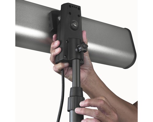 Montáž markízy s elektrickým pohonom na montážnu pätku