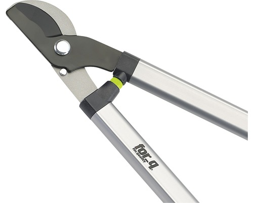 Nožnice na konáre s hliníkovými rukoväťami a logom for_q