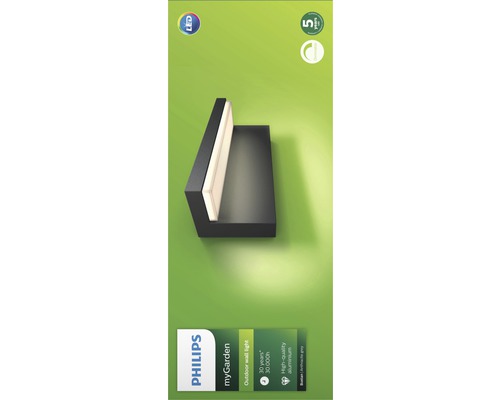 Vonkajšie nástenné svietidlo Philips MyGarden z hliníka