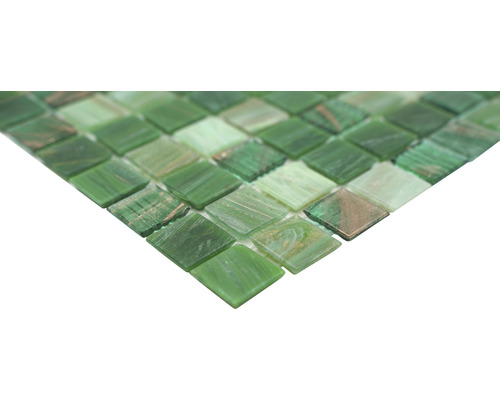 Štvorcové mozaikové obkladačky zo skla