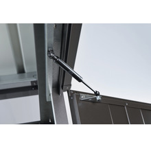 Plechový záhradný domček Biohort HighLine HS 134x254 cm sivý kremeň metalický-thumb-2 Plechový záhradný domček Biohort HighLine HS 134x254 cm sivý kremeň metalický-thumb-2