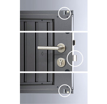 Plechový záhradný domček Biohort HighLine HS 134x254 cm sivý kremeň metalický-thumb-4 Plechový záhradný domček Biohort HighLine HS 134x254 cm sivý kremeň metalický-thumb-4