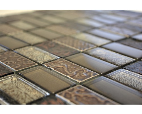 Mozaikové dlaždice zo skla a kameňa, obdĺžnikové