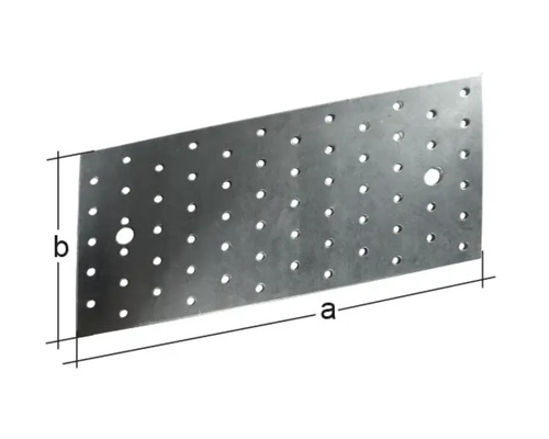 Dierovaná kovová doska s rozmermi a a b