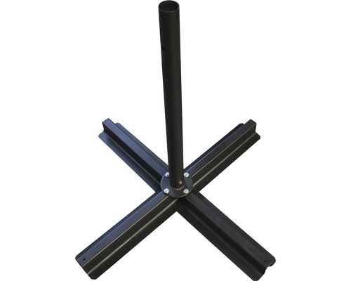 Stojan na slnečník s krížovou základňou a rúrkovým nadstavcom