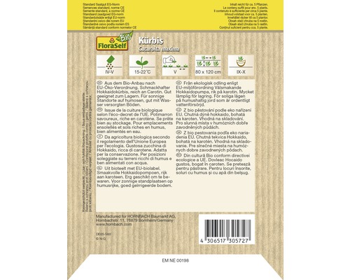 FloraSelf Bio Tekvica Curcubita maxima balenie semien