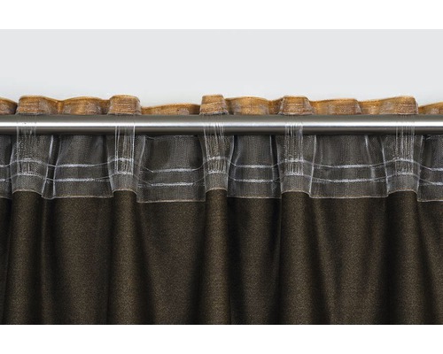 Záclona so skladanou stuhou a záclonovou tyčou