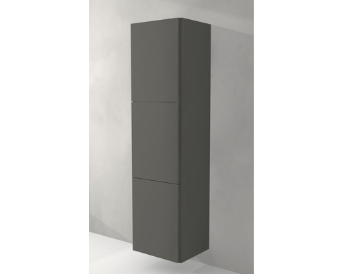 Vysoká kúpeľňová skrinka s tromi dvierkami na montáž na stenu