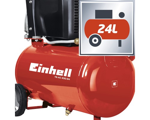 Kompresor Einhell TE-AC 230/24 s 24-litrovou nádržou