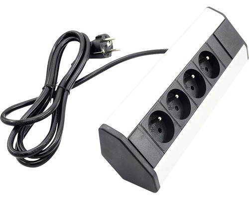 Predlžovací kábel so štyrmi zásuvkami a zástrčkou