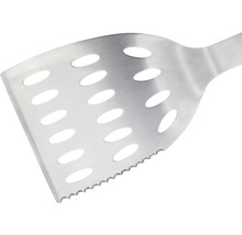 Nerezová obracačka na gril s otvormi a vrúbkovaným okrajom