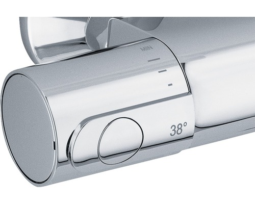 Detail termostatu vodovodnej batérie s nastavením teploty