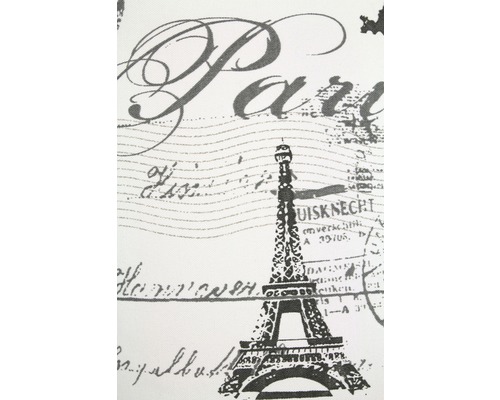 Dekoratívna látka s motívmi Paríža a Eiffelovej veže