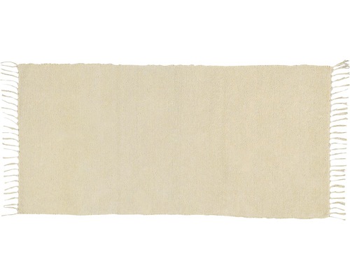 Obdĺžnikový koberec z textilu s strapcami