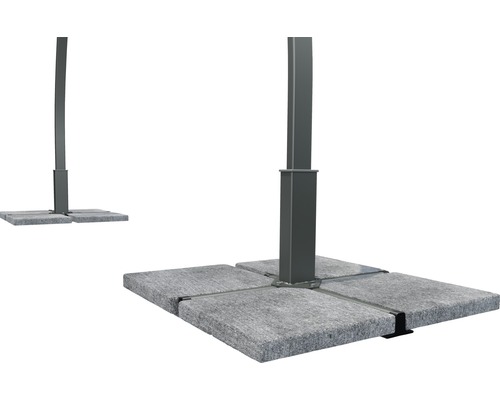 Stojan na slnečník s betónovými doskami