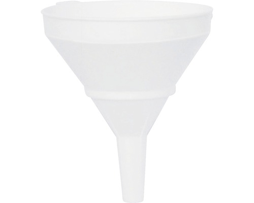 Biely plastový lievik