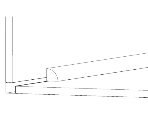 Ilustrácia rohového spoja pre stavebné projekty