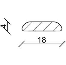 Technický nákres profilu s rozmermi