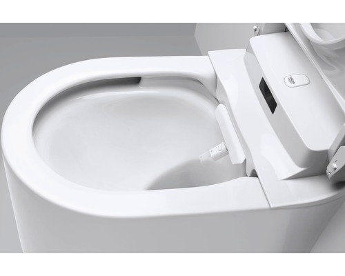 Detail toalety s bidetovou funkciou