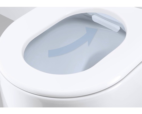 Detail toalety s funkciou splachovania