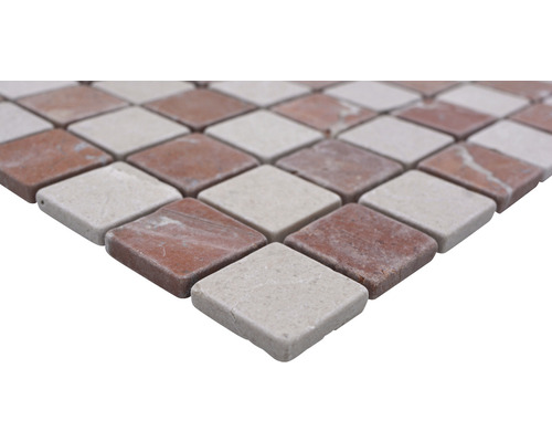 Mozaikové dlaždice z prírodného kameňa vo formáte 30 x 30 centimetrov
