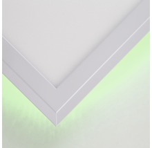 Detailný pohľad na stropné LED svietidlo s rámom