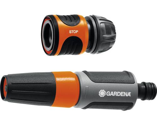 Gardena hadicová spojka s funkciou stop a striekacou tryskou